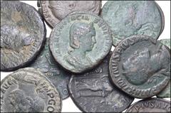 Large Lots ROMAN. Imperial. Lot of twelve (12) Æ Sestertii. Includes: Nero // Marcus Aurelius // Julia Maesa // Maximinus I (4) // Gordian III (3) // Philip I // Otacilia Severa. Fine to Near VF, some