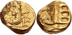 Greek PERSIA, Alexandrine Empire. temp. Stamenes – Seleukos. Satraps of Babylon, circa 328/3-311 BC. AV Double Daric (19mm, 16.69 g). Babylon mint. Persian king or hero, wearing kidaris and kandys, qu