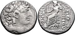 Selections from the Michel Prieur Collection SELEUCIS and PIERIA, Antioch. Augustus. 27 BC-AD 14. AR Tetradrachm (27mm, 14.56 g, 12h). In the name and types of the Seleucid king Philip I Philadelphus.