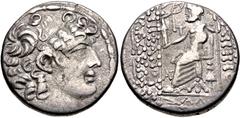 Selections from the Michel Prieur Collection SELEUCIS and PIERIA, Antioch. Augustus. 27 BC-AD 14. AR Tetradrachm (25.5mm, 14.44 g, 1h). In the name and types of the Seleucid king Philip I Philadelphus