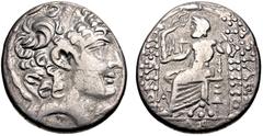 Selections from the Michel Prieur Collection SELEUCIS and PIERIA, Antioch. Augustus. 27 BC-AD 14. AR Tetradrachm (25.5mm, 13.96 g, 12h). In the name and types of the Seleucid king Philip I Philadelphu