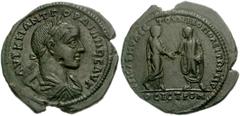 MOESIA INFERIOR, Nicopolis ad Istrum. Gordian III. AD 238-244. Æ 28mm (11.41 g). Sab(inius?) Modestus, consular legate. For the marriage of Gordian and Tranquillina, AD 241. Laureate, draped and cuira