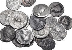 Large Lots ROMAN. Republican-Imperial. Lot of twenty (20) silver issues. Includes: QUINARII. C. Egnatuleius. Quinarius // Augustus // DENARII. Augustus // Vespasian // Domitian // Vitellius // Nerva /
