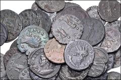 Large Lots ROMAN. Imperial. Lot of fifty (50) Antoniniani. Includes: Gallienus (12) // Postumus (5) // Victorinus (3) / Tetricus I (6) // Tetricus II (4) // Claudius II Gothicus (5) // Divus Claudius 