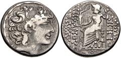 Selections from the Michel Prieur Collection SELEUCIS and PIERIA, Antioch. Augustus. 27 BC-AD 14. AR Tetradrachm (26.5mm, 14.21 g, 12h). In the name and types of the Seleucid king Philip I Philadelphu