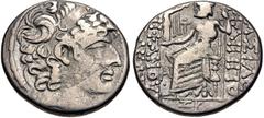 Selections from the Michel Prieur Collection SELEUCIS and PIERIA, Antioch. Augustus. 27 BC-AD 14. AR Tetradrachm (26.5mm, 14.49 g, 12h). In the name and types of the Seleucid king Philip I Philadelphu