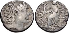 Selections from the Michel Prieur Collection SELEUCIS and PIERIA, Antioch. Augustus. 27 BC-AD 14. AR Tetradrachm (25.5mm, 14.23 g, 12h). In the name and types of the Seleucid king Philip I Philadelphu