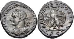 Selections from the Michel Prieur Collection SELEUCIS and PIERIA, Antioch. Trebonianus Gallus. AD 251-253. BI Tetradrachm (25mm, 13.10 g, 6h). 7th officina. Laureate, draped, and cuirassed bust right,