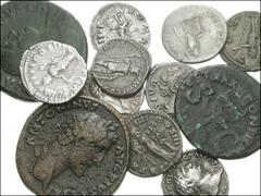 ROMAN. Imperial. Lot of twelve AR and Æ; 1st to 2nd Century. AR Denarii: Nero / Jupiter. Ex Coin Galleries (February 22, 1989), lot 316 (part of) // Trajan / Victory. Ex Coin Galleries (November 15, 1