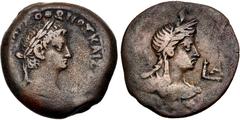 Roman Provincial EGYPT, Alexandria. Otho. AD 69. Æ Hemidrachm (29mm, 17.44 g, 12h). Dated RY 1 (AD 69). Laureate head right / Draped bust of Isis right, wearing wreath of grain ears. Köln 254-5; Datta