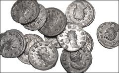 Large Lots ROMAN. Imperial. Lot of twelve (12) antoniniani of Valerian I, Gallienus, Salonina, and Claudius II. Includes: Valerian I // Gallienus (7 coins) // Salonina (3 coins) // Claudius II. Variou