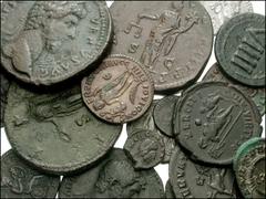 ROMAN. Imperial. Lot of eighteen mixed, Sextus Pompey to Marcian, mostly Æ. Sextus Pompey. Æ As. Janus head / Prow. Cr. 479/1// Augustus. Æ 20mm. Tessera. Radiate head left / Large VIIII. C. 58 // Had