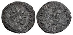 Roman Imperial Marius. Romano-Gallic Emperor, AD 269. Antoninianus (19mm, 3.34 g, 7h). Colonia Agrippinensis (Cologne) mint. 3rd emission, circa mid AD 269. IMP C M AVR MARIVS AVG, radiate and cuirass