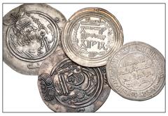 Large Lots ISLAMIC. Arab-Sasanian and Umayyad. Lot of four (4) silver issues. Includes: Arab-Sasanian. AR Drachms. Various governors (2) // Umayyad. AR Dirhams. Various dates and mints (2). EF. LOT SO