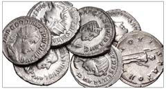 Large Lots ROMAN. Imperial. Lot of seven (7) AR Antoniniani from Gordian III to Herennia Etruscilla. Includes: Gordian III (5) // Otacilia Severa // Herennia Etruscilla. Some porosity. VF to Good VF. 