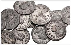 Large Lots ROMAN. Imperial. Lot of twelve (12) Antoniniani from Valerian I to Salonina. Includes: Valerian I (1) // Gallienus (10) // Salonina (1). Good silvering. VF to EF. LOT SOLD AS IS, NO RETURNS