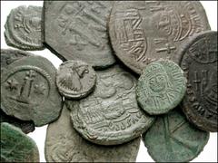 BYZANTINE. Early. Æ of various rulers. Includes: Justinian I. Pentanummium. Constantinople mint. Bust right / Christogram. SB 169 // Same. Decanummium. Ravenna mint. RY 35. Bust facing / Large I and d