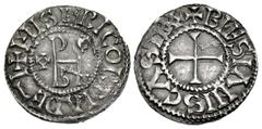 The Richard A. Jourdan Collection – Early Medieval & Islamic CAROLINGIANS. Odo (Eudes). King of West Francia, 887-898. AR Denier (19mm, 1.61 g, 5h). Blesianiscastro (Blois) mint. + MISERECORDIΛ D–I RE