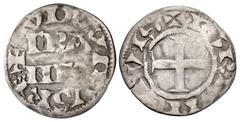 The Richard A. Jourdan Collection – World FRANCE, Royal. Louis VII le Jeune (the Younger). 1137–1180. AR Denier (20.5mm, 0.93 g, 6h). Paris mint. + LVDOVICVS RE, FRA/N(quadrate C)[O] in two lines; N d