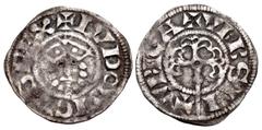 The Richard A. Jourdan Collection – World FRANCE, Royal. Louis VII le Jeune (the Younger). 1137–1180. AR Denier (21mm, 0.99 g, 9h). Biturica (Bourges) mint. + LVDOVICVS REX, crowned facing head / + VR