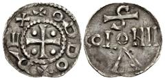 The Richard A. Jourdan Collection – World GERMANY, Köln (Königliche und kaiserliche Münzstätte). Otto III. As King, 983-996. AR Pfennig (19mm, 1.13 g, 12h). + ODDO + REX, cross pattée with pellets in 