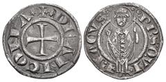 The Richard A. Jourdan Collection – World ITALY, Ancona. Repubblica. Circa 13th-14th centuries. AR Grosso (22mm, 2.08 g, 2h). + (star) DE ANCONA (star), cross pattée / · PP · S · QVI (star) · (trefoil