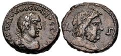 Roman Provincial EGYPT, Alexandria. Valerian I. AD 253-260. Potin Tetradrachm (23mm, 11.05 g, 12h). Dated RY 6 (AD 258/259). Laureate, draped, and cuirassed bust right / Laureate bust of Zeus right; L