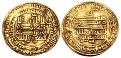 Early Medieval & Islamic ISLAMIC, Egypt & Syria (Pre-Fatimid). Tulunids. Ahmad bin Tulun. AH 254-270 / AD 868-884. AV Dinar (25mm, 4.15 g, 2h). Misr (al-Fustat) mint. Dated AH 266 (AD 879/80). AGC I 1