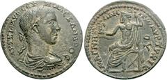 LYDIA, Magnesia ad Sipylum. Severus Alexander. AD 222-235. Æ Medallion (36mm, 20.13 g, 6h). Aur. Tychicus, grammateus. AYT K M • AYP CEY H • ALEXANDROC, laureate, draped, and cuirassed bust right / MA