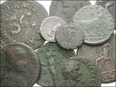 ROMAN. Miscellaneous. Republican and Imperial AR and Æ. Includes: REPUBLICAN: Denarii, Plutia 1 // Pomponia 9 // Pomponia 19 // Scribonia 8 // IMPERIAL: Æ, Augustus, Quadrans, // As // Dupondius // an