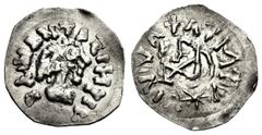Early Medieval & Islamic GEPIDS. Uncertain king. 454-552. AR Quarter Siliqua (14mm, 0.55 g, 4h). Imitating a Ravenna mint Quarter Siliqua of Theoderic in the name of Anastasius I. Sirmium mint. DΛNΛNT