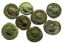 Large Lots ROMAN. Imperial. Lot of eight (8) Antoniniani from Carus to Diocletian. Includes: Carus (2) // Numerian (2) // Diocletian (4). Average VF. LOT SOLD AS IS, NO RETURNS. Eight (8) coins in lot