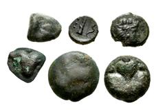 Large Lots GREEK. Magna Graecia & Sicily. Lot of fifteen (15) bronze issues of Sicily, Selinos. Includes: struck (2) and cast (13) issues. All with collector's tickets with full attribution and additi