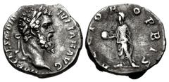 Roman Imperial Didius Julianus. AD 193. AR Denarius (17mm, 3.09 g, 6h). Rome mint. Laureate head right / RECTOR ORBIS, Didius Julianus, togate, standing left, holding globe in outstretched right hand 