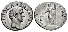 Roman Imperial Otho. AD 69. AR Denarius (18mm, 3.13 g, 6h). Rome mint. Struck 9 March-mid April. IMP OTHO CAESAR AVG TR P, bare head right / PONT MAX, Aequitas standing left, holding scales and pertic