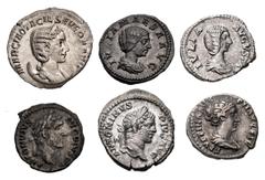 Large Lots ROMAN. Imperial. Lot of six (6) silver issues from Antoninus Pius to Otacilia Severa. Includes: AR Denarii: Antoninus Pius. Ex Archer M. Huntington Collection, 12950 // Faustina Junior // J
