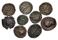 Large Lots ROMAN. Imperial. Lot of fifty (50) Antoniniani. Includes: Gallienus (12) // Postumus (5) // Victorinus (3) / Tetricus I (6) // Tetricus II (4) // Claudius II Gothicus (5) // Divus Claudius 