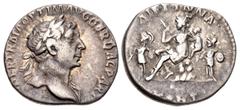 The McAlee Collection – Augustus to Clodius Albinus CRETE, Koinon of Crete. Trajan. AD 98-117. AR Drachm (18mm, 3.08 g, 7h). Antioch (or Tyre?) mint. IMP CAES NER TRAIA OPTIM AVG GER DAC PART, laureat
