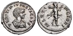The McAlee Collection – Septimius Severus to Geta Geta. As Caesar, AD 198-209. AR Denarius (19mm, 3.38 g, 11h). Laodicea ad Mare mint. Struck under Septimius Severus and Caracalla, circa AD 202-203. P
