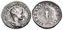 The McAlee Collection – Gordian III to Philip II Gordian III. AD 238-244. AR Antoninianus (21mm, 4.04 g, 5h). Antioch mint. 1st series, AD 238-239. IMP CAES M ANT GORDIANVS AVG, radiate, draped, and c
