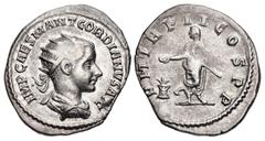 The McAlee Collection – Gordian III to Philip II Gordian III. AD 238-244. AR Antoninianus (21mm, 4.2 g, 1h). Antioch mint. 1st series, AD 238-239. IMP CAES M ANT GORDIANVS AVG, radiate, draped, and cu