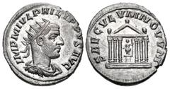 The McAlee Collection – Gordian III to Philip II Philip I. AD 244-249. AR Antoninianus (21mm, 4.40 g, 7h). Ludi Saeculares (Secular Games) issue, commemorating the 1000th anniversary of Rome. Antioch 