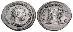The McAlee Collection – Trajan Decius and Later Lot of three (3) coins. 303a Gallienus. AD 253-268. AR Antoninianus. Samosata mint. 1st emission, AD 255-256. IMP C P LIC GALLIENVS AVG, radiate, draped