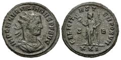 Roman Imperial Julian of Pannonia. Usurper, AD 284-285. Antoninianus (21mm, 3.60 g, 12h). Siscia mint. Radiate, draped, and cuirassed bust right / Felicitas standing left, holding caduceus and scepter