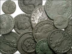 ROMAN. Imperial. Æ of the 3rd-4th centuries AD. Includes: mostly Antoniniani and folles. Aurelian // Probus // Divus Carus // Maximinus II // Constantine I // Crispus // Fausta (2) // Helena // Delmat