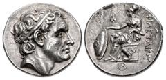 Greek KINGS of PERGAMON. Philetairos. 282-263 BC. AR Tetradrachm (28.5mm, 17.10 g, 11h). Pergamon mint. Struck circa 269/8-263 BC. Diademed head of Seleukos I right / ΦIΛETAIPOY, Athena, wearing crest