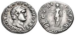 Roman Imperial Otho. AD 69. AR Denarius (18.5mm, 3.27 g, 6h). Rome mint. Struck 15 January–8 March. IMP M OTHO CAESAR AVG TR P, bare head right / SECV RI TAS P R, Securitas, draped, standing left, hol