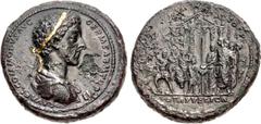 Merani Collection – Roman Imperial Commodus. AD 177-192. Æ Medallion (39mm, 43.60 g, 11h). Rome mint. Struck early AD 178. L AVREL COMMODVS AVG GERM SARM TR P III, laureate, draped, and cuirassed bust