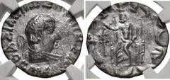 Oriental Greek BAKTRIA, Indo-Greek Kingdom. Hermaios Soter. Circa 105-90 BC. AR Tetradrachm (26mm, 7.45 g, 12h). Posthumous issue struck by Indo-Skythians near Kabul, circa 50-35 BC. Diademed and drap