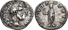 Roman Imperial Didius Julianus. AD 193. AR Denarius (18mm, 2.20 g, 11h). Rome mint. Laureate head right / Didius Julianus standing left, holding globe and volumen. RIC IV 3; RSC 15. Lightly toned, lam